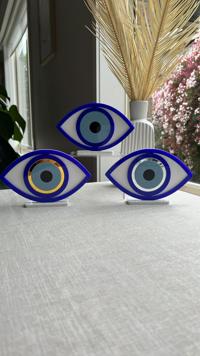 Evil Eye cheapest Wooden and Acrylic Phone Stand