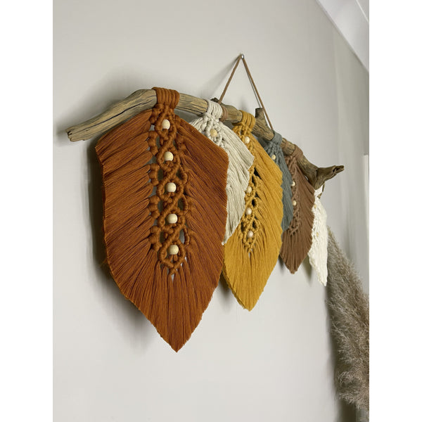 Autumn Leaves, Macrame Wall Hanging